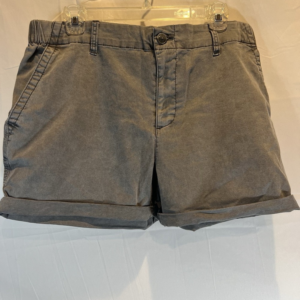 NWT Old Navy OG Straight High Rise Womens Shorts Large 3.5" inseam Gray Cotton